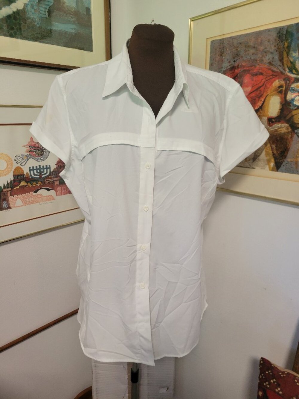 Women's Outdoor Magellan White Short Sleeved Shirt Size XXL